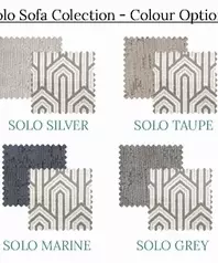 Solo Sofa Collection - Colour Options
